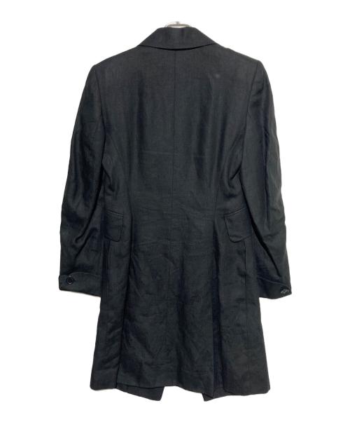 HERMES（エルメス）HERMES (エルメス) 裏地ロゴリネンコート ブラック サイズ:38の古着・服飾アイテム