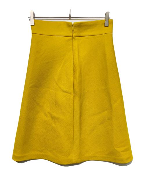 JIL SANDER（ジルサンダー）JIL SANDER (ジルサンダー) ウール タイトスカート イエロー サイズ:32の古着・服飾アイテム