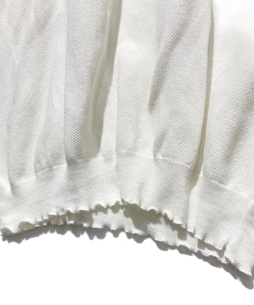 Zanone（ザノーネ）Zanone (ザノーネ) 半袖鹿の子ニットポロ ホワイト サイズ:50の古着・服飾アイテム