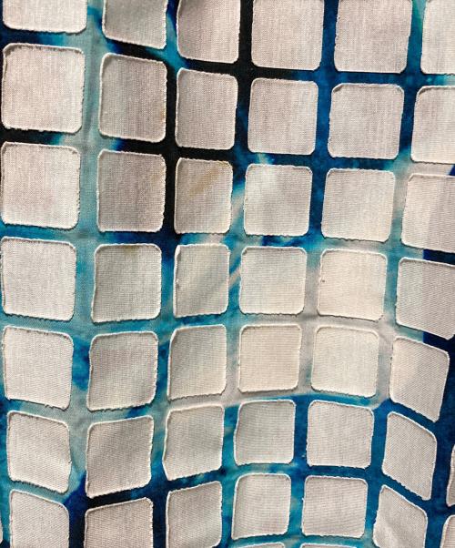 ISSEY MIYAKE（イッセイミヤケ）ISSEY MIYAKE (イッセイミヤケ) デザインパンツ スカイブルー サイズ:SIZE 2の古着・服飾アイテム