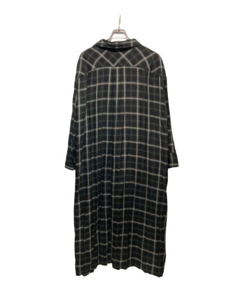 REMI RELIEF（レミレリーフ）REMI RELIEF (レミレリーフ) オンブレチェックシャツワンピース/CHECK SHIRT DRESS ブラック サイズ:Freeの古着・服飾アイテム
