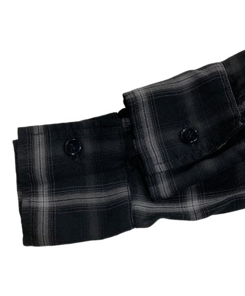 REMI RELIEF（レミレリーフ）REMI RELIEF (レミレリーフ) オンブレチェックシャツワンピース/CHECK SHIRT DRESS ブラック サイズ:Freeの古着・服飾アイテム