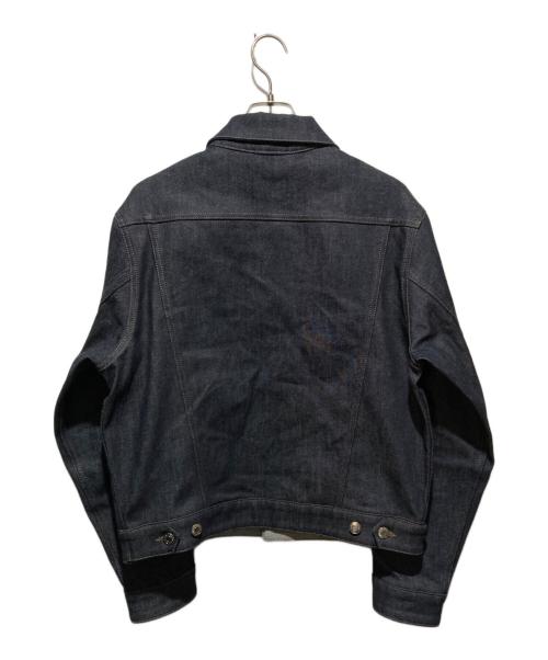 maison kitsune（メゾンキツネ）maison kitsune (メゾンキツネ) デニムトラッカージャケット インディゴ サイズ:Lの古着・服飾アイテム