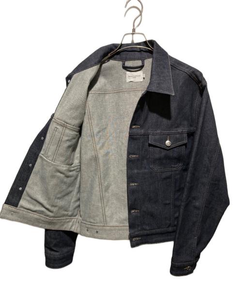 maison kitsune（メゾンキツネ）maison kitsune (メゾンキツネ) デニムトラッカージャケット インディゴ サイズ:Lの古着・服飾アイテム