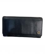 GUCCIグッチ）の古着「インターロッキングロングウォレット」｜ブラック