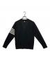 Thom Browne (トムブラウン) ウールクラシック4BAR Vネックカーディガン ブラック サイズ:２：40000円