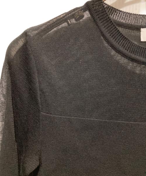 RITAN（リタン）RITAN (リタン) Sheer line Knit Tops ブラック サイズ:FREEの古着・服飾アイテム