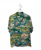 Sun Surfサンサーフ）の古着「LAND OF ALOHAアロハシャツ」｜ブルー