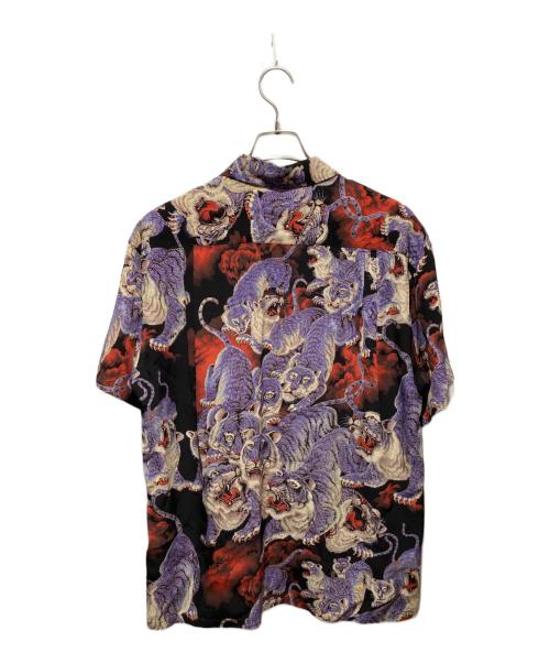 Sun Surf（サンサーフ）Sun Surf (サンサーフ) 百虎アロハシャツ ブラック×パープル サイズ:Lの古着・服飾アイテム