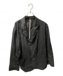 BATEAUX DE SHIPS（バトー ドゥ シップス）の古着「スーパー100’S ウールトロピカル フィッシュ ジャケット」｜ブラック