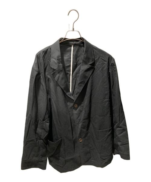 BATEAUX DE SHIPS（バトー ドゥ シップス）bateaux de ships (バトー ドゥ シップス) スーパー100’S ウールトロピカル フィッシュ ジャケット ブラック サイズ:3の古着・服飾アイテム