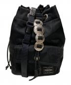 PORTER×TOGA ARCHIVESポーター×トーガアーカイブス）の古着「22SS  STRING BAG ストリング ショルダーバッグ」｜ブラック