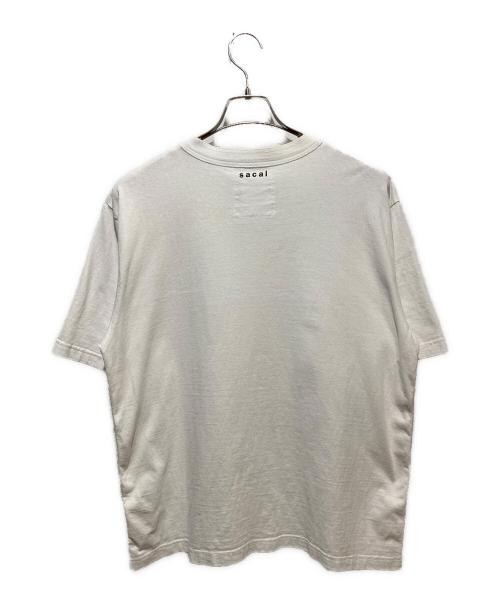 sacai（サカイ）sacai (サカイ) Flower Embroidery T-Shirt フラワー エンブロイダリー Tシャツ ホワイト サイズ:1の古着・服飾アイテム