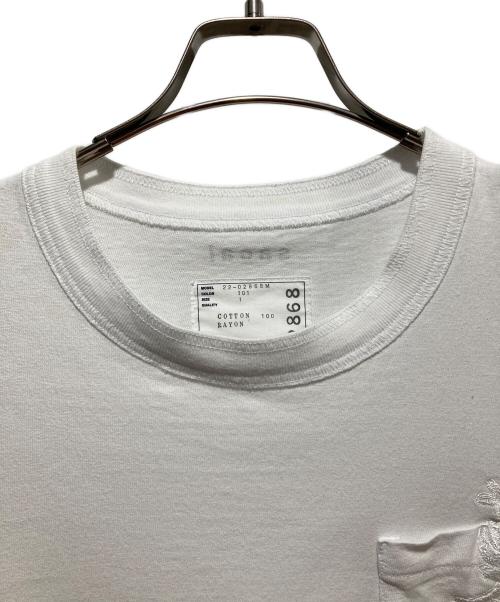 sacai（サカイ）sacai (サカイ) Flower Embroidery T-Shirt フラワー エンブロイダリー Tシャツ ホワイト サイズ:1の古着・服飾アイテム