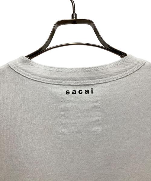 sacai（サカイ）sacai (サカイ) Flower Embroidery T-Shirt フラワー エンブロイダリー Tシャツ ホワイト サイズ:1の古着・服飾アイテム