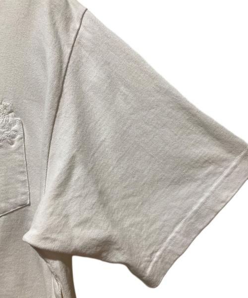 sacai（サカイ）sacai (サカイ) Flower Embroidery T-Shirt フラワー エンブロイダリー Tシャツ ホワイト サイズ:1の古着・服飾アイテム