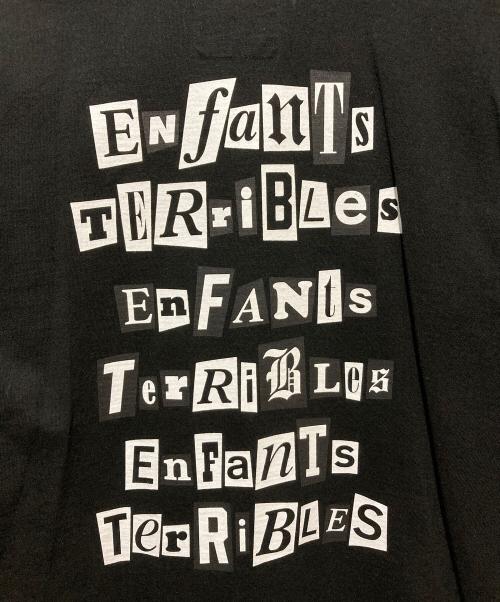 Jean Paul GAULTIER（ジャンポールゴルチェ）Jean Paul GAULTIER (ジャンポールゴルチェ) sacai (サカイ) 21AW ロゴプリントシャツ ブラック サイズ:2の古着・服飾アイテム