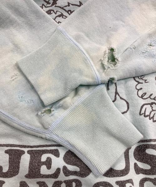 SAINT MICHAEL（セントマイケル）SAINT MICHAEL (セントマイケル) JESUS Sweat shirt ブルー サイズ:Lの古着・服飾アイテム