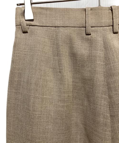 Whim Gazette（ウィムガゼット）Whim Gazette (ウィムガゼット) ジュートライクタックパンツ ベージュ サイズ:36の古着・服飾アイテム