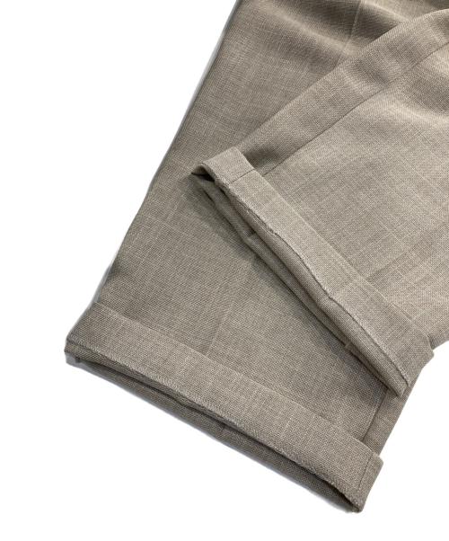 Whim Gazette（ウィムガゼット）Whim Gazette (ウィムガゼット) ジュートライクタックパンツ ベージュ サイズ:36の古着・服飾アイテム