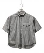 NANGAナンガ）の古着「スプリングストライプシャツ」｜グレー