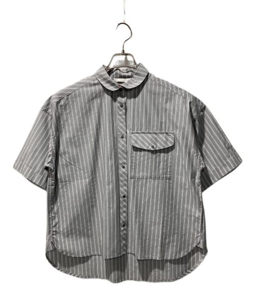 NANGA（ナンガ）NANGA (ナンガ) スプリングストライプシャツ グレー サイズ:M 未使用品の古着・服飾アイテム