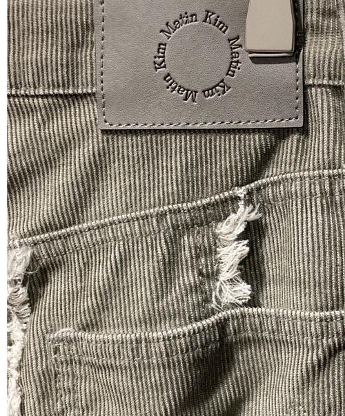 Matin Kim（マーティン・キム）Matin Kim (マーティン・キム) フリンジコーデュロイパンツ オリーブ サイズ:Ｍの古着・服飾アイテム