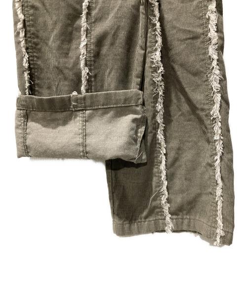Matin Kim（マーティン・キム）Matin Kim (マーティン・キム) フリンジコーデュロイパンツ オリーブ サイズ:Ｍの古着・服飾アイテム