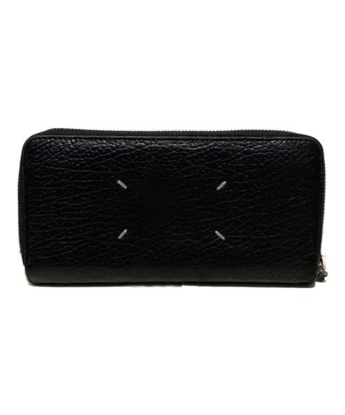 Maison Margiela（メゾンマルジェラ）Maison Margiela (メゾンマルジェラ) ラウンドファスナー長財布 ブラックの古着・服飾アイテム