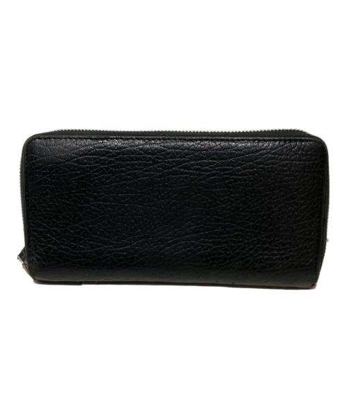 Maison Margiela（メゾンマルジェラ）Maison Margiela (メゾンマルジェラ) ラウンドファスナー長財布 ブラックの古着・服飾アイテム