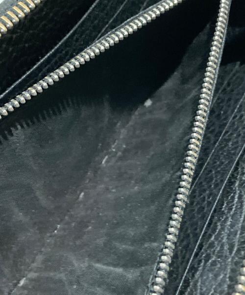 Maison Margiela（メゾンマルジェラ）Maison Margiela (メゾンマルジェラ) ラウンドファスナー長財布 ブラックの古着・服飾アイテム