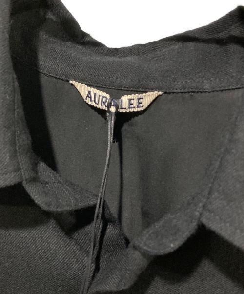 AURALEE（オーラリー）AURALEE (オーラリー) super light wool shirts ブラック サイズ:3の古着・服飾アイテム