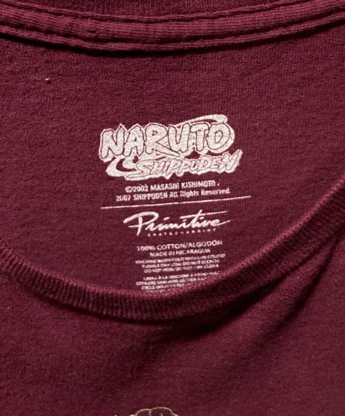Primitive（プリミティブ）PRIMITIVE (プリミティブ) プリントTシャツ ボルドー サイズ:Lの古着・服飾アイテム