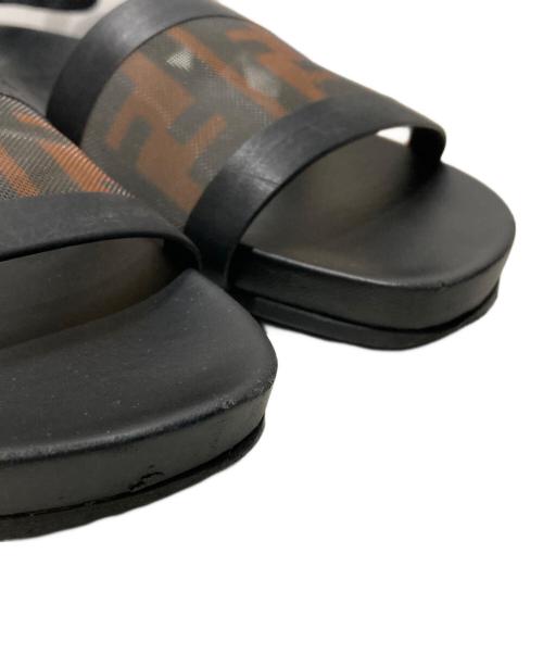 FENDI（フェンディ）FENDI (フェンディ) メッシュフラットバレエシューズ ブラック サイズ:37の古着・服飾アイテム