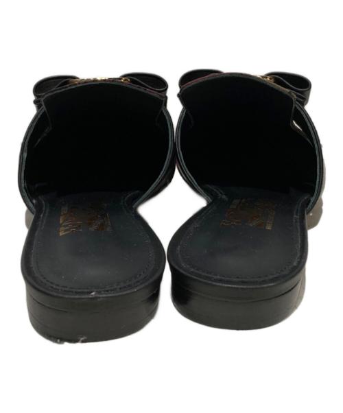 Salvatore Ferragamo（サルヴァトーレ フェラガモ）Salvatore Ferragamo (サルヴァトーレ フェラガモ) ヴァラリボンサンダル ブラック サイズ:50の古着・服飾アイテム