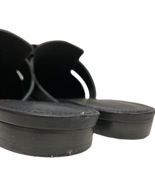 Salvatore Ferragamo（サルヴァトーレ フェラガモ）Salvatore Ferragamo (サルヴァトーレ フェラガモ) ヴァラリボンサンダル ブラック サイズ:50の古着・服飾アイテム