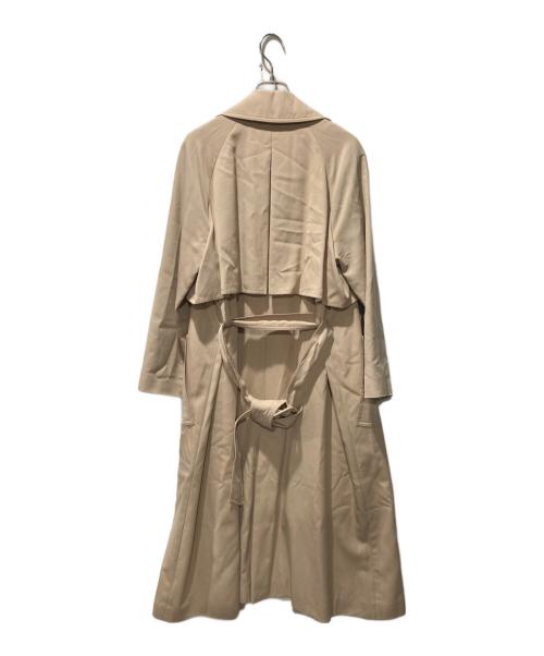 TOMORROW LAND（トゥモローランド）TOMORROW LAND (トゥモローランド) ウールギャバジン ガウンコート ベージュ サイズ:36の古着・服飾アイテム