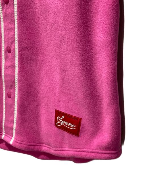 SUPREME（シュプリーム）SUPREME (シュプリーム) Polartec Baseball Jersey ショッキングピンク サイズ:XLの古着・服飾アイテム