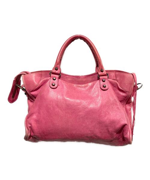 BALENCIAGA（バレンシアガ）BALENCIAGA (バレンシアガ) ザシティ トート バック ピンクの古着・服飾アイテム