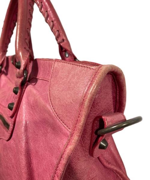 BALENCIAGA（バレンシアガ）BALENCIAGA (バレンシアガ) ザシティ トート バック ピンクの古着・服飾アイテム