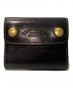 TRADITIONAL STANDARDトラディショナル スタンダード）の古着「シングルトラッカーウォレット 2つ折り財布」｜ブラック