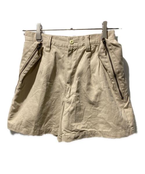 IS ISSEY MIYAKE（アイエスイッセイミヤケ）IS ISSEY MIYAKE (アイエスイッセイミヤケ) ハーフパンツ ベージュ サイズ:Ｍの古着・服飾アイテム