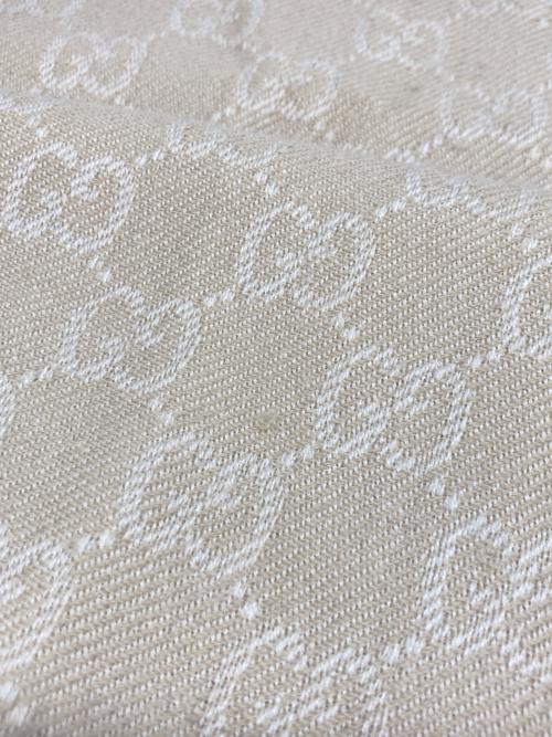 GUCCI（グッチ）GUCCI (グッチ) GGジャガードウールマフラー ベージュの古着・服飾アイテム