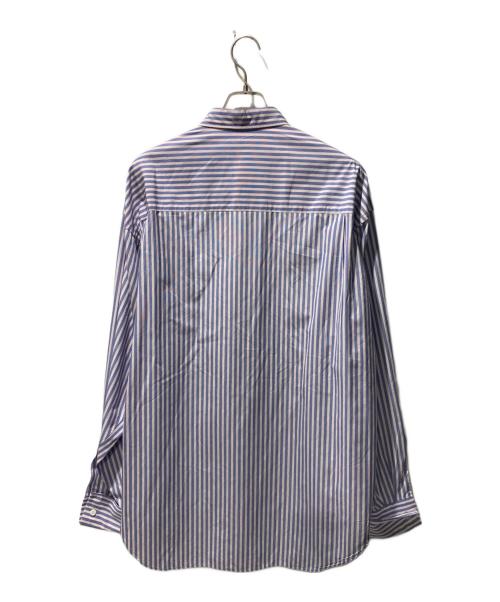 H BEAUTY&YOUTH（エイチ ビューティー&ユース）H BEAUTY&YOUTH (エイチ ビューティー&ユース) DOUBLE CUFFS REGULAR COLLAR SHIRT ブルー サイズ:Lの古着・服飾アイテム