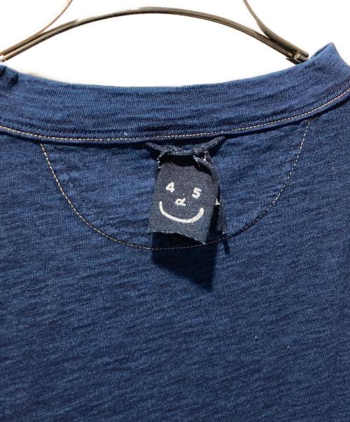 45R（フォーティファイブ・アール）45R (フォーティファイブ・アール) 天竺の90845星Tシャツ インディゴ サイズ:02の古着・服飾アイテム