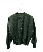 BATONER×BEAMSバトナ―×ビームス）の古着「25SSロイヤルラミークルーネックカーディガン」｜グリーン