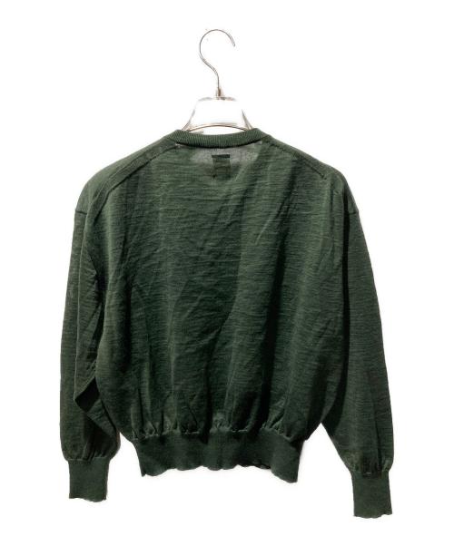 BATONER（バトナ―）BATONER (バトナ―) BEAMS (ビームス) 25SSロイヤルラミークルーネックカーディガン グリーン サイズ:1の古着・服飾アイテム
