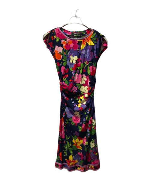 LEONARD（レオナール）LEONARD (レオナール) ノースリーブワンピース マルチカラー サイズ:Mの古着・服飾アイテム