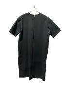BLACK LABEL CRESTBRIDGEブラックレーベル クレストブリッジ）の古着「ストレッチポンチコクーンワンピース」｜ブラック