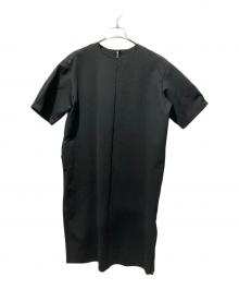 BLACK LABEL CRESTBRIDGE（ブラックレーベル クレストブリッジ）の古着「ストレッチポンチコクーンワンピース」｜ブラック